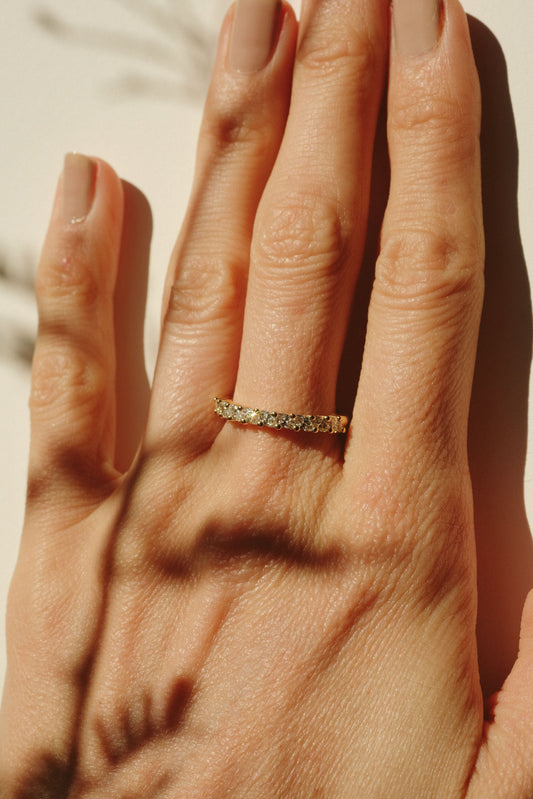 Marquise Diamond Half Eternity Ring