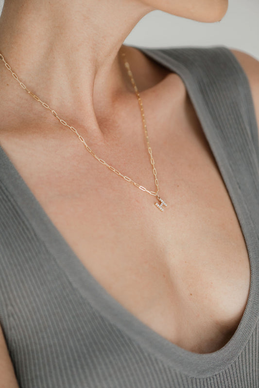 Diamond Letter Pendant