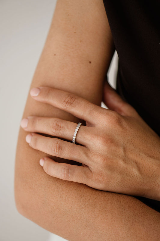 Classic Half Eternity Diamond Ring