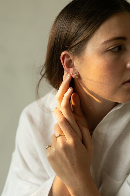 Thin Everyday Gold Huggies