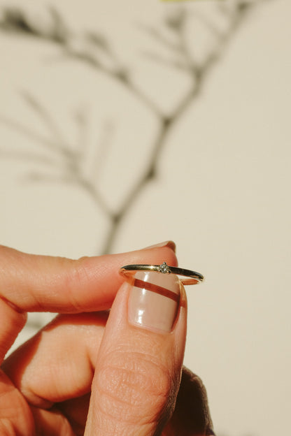 Solo Diamond Stacking Ring