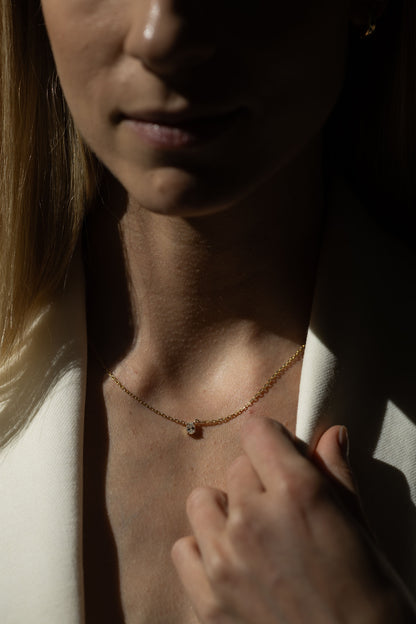 The Oval Diamond Necklace