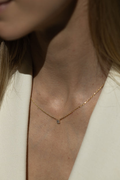 The Oval Diamond Necklace