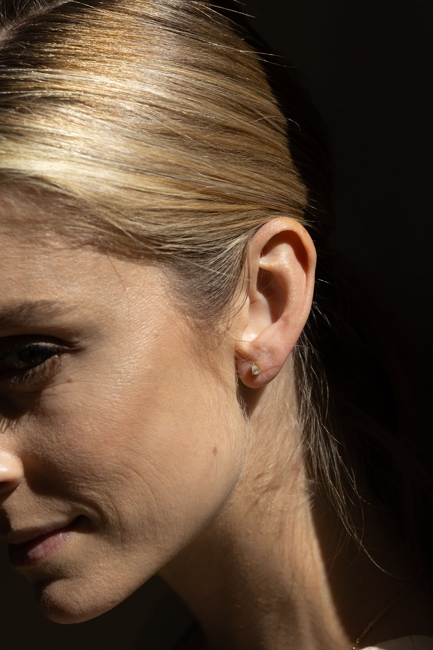 Pear Diamond Studs