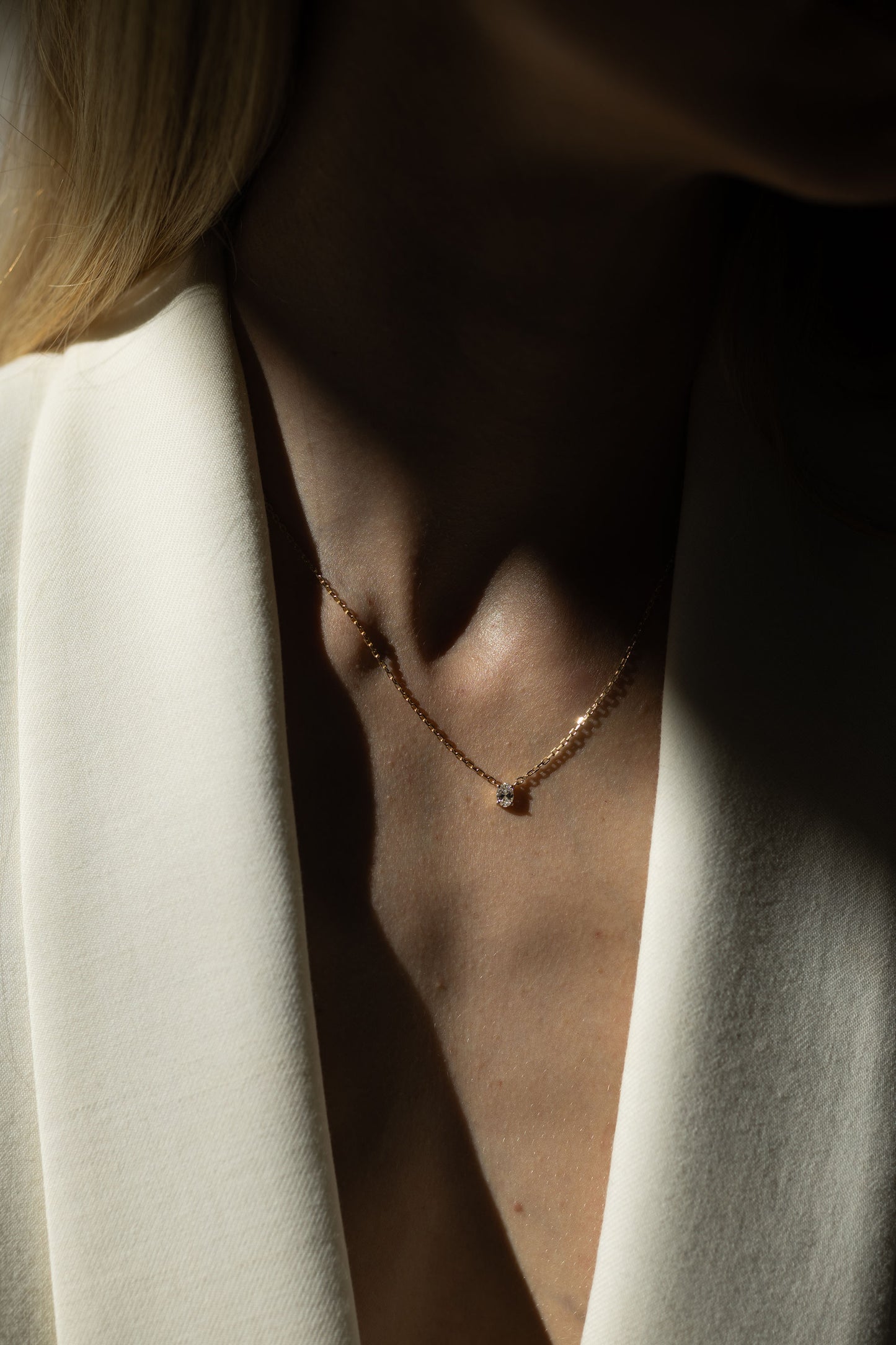 The Oval Diamond Necklace