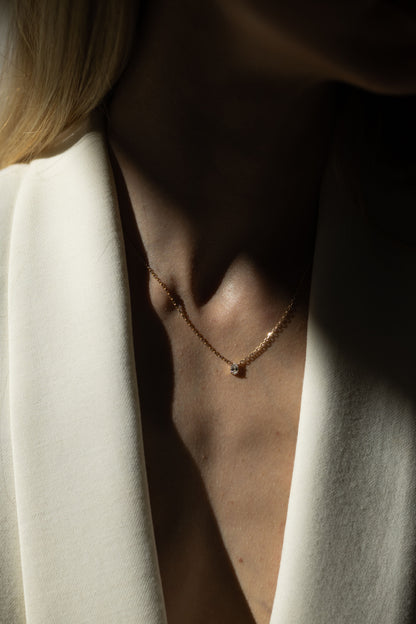 The Oval Diamond Necklace