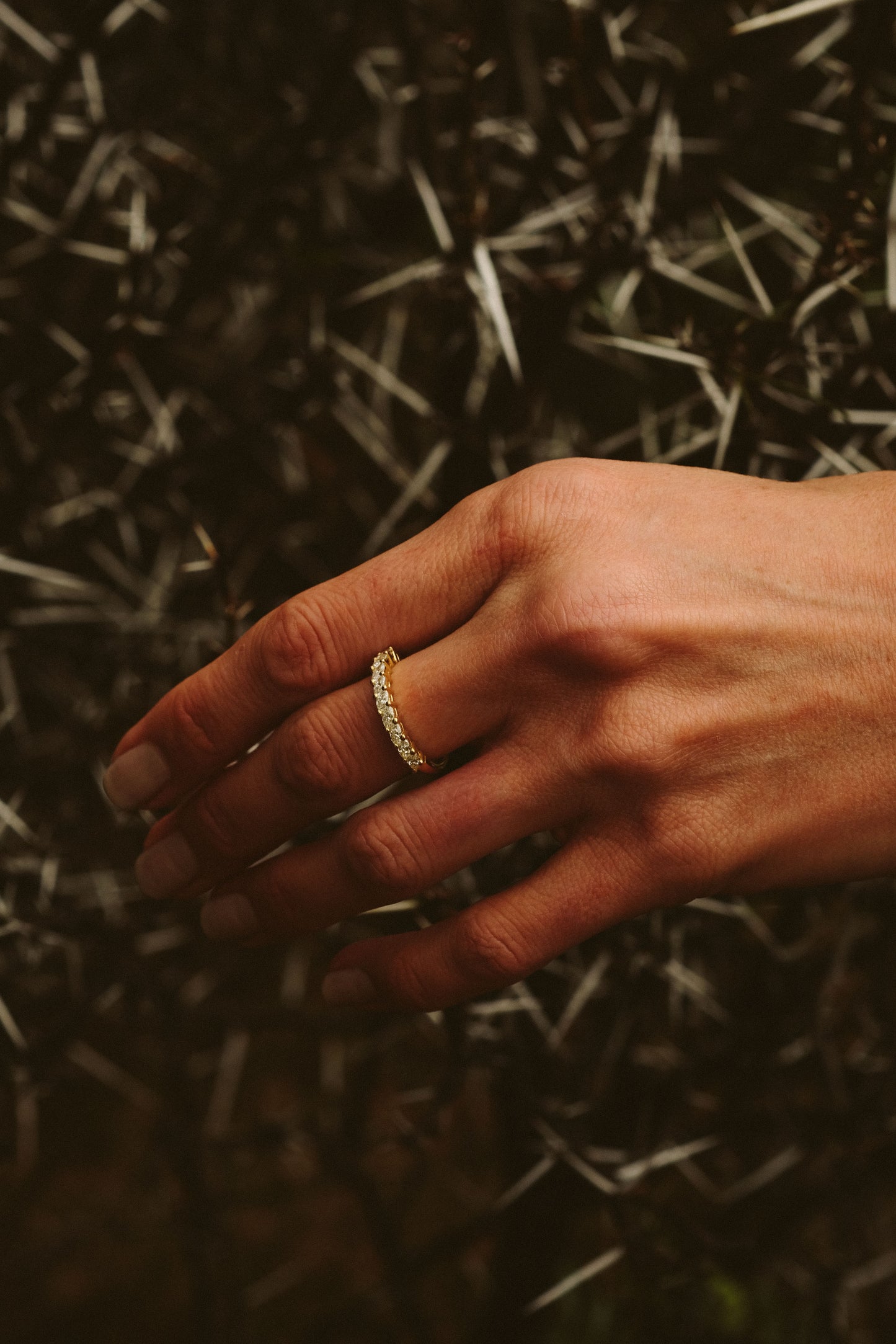 Marquise Diamond Half Eternity Ring