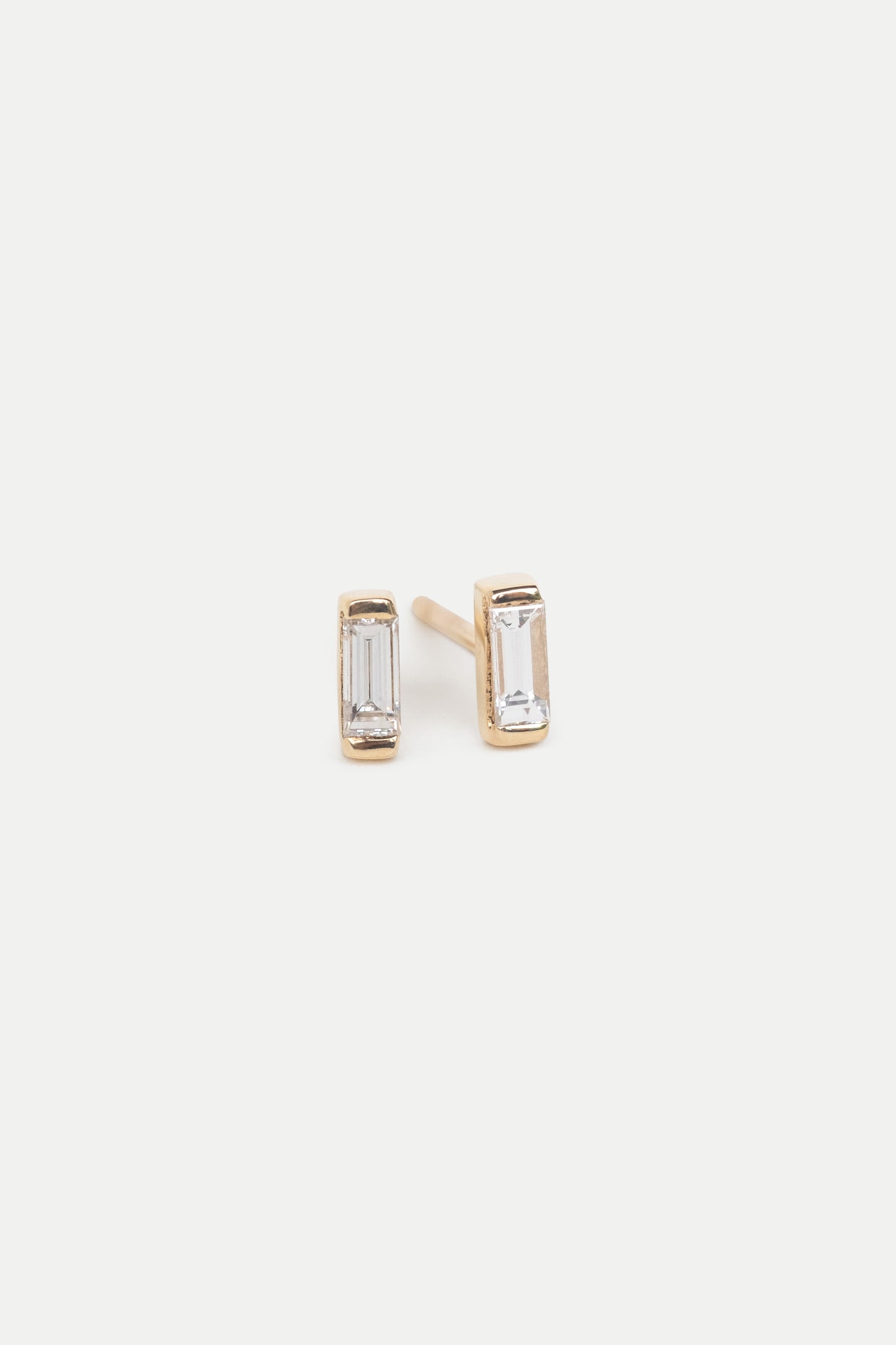 Baguette Diamond Studs