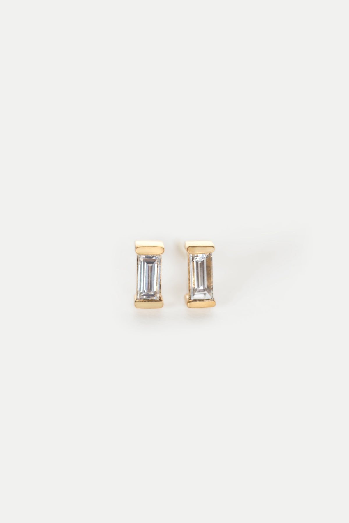 Baguette Diamond Studs