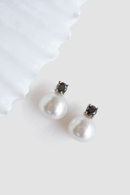 Diamond and Akoya Pearl Studs