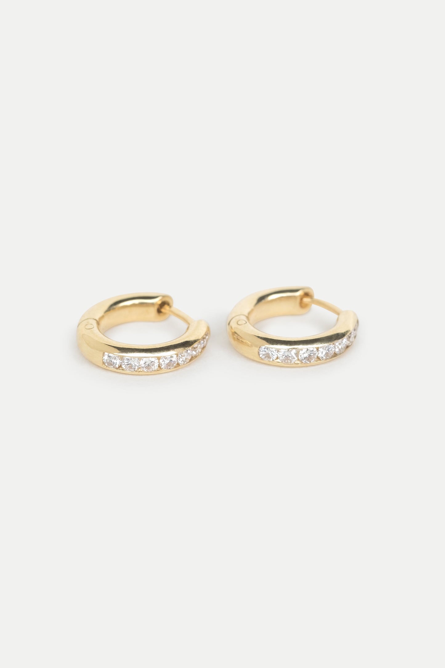 Channel Set Diamond Huggies