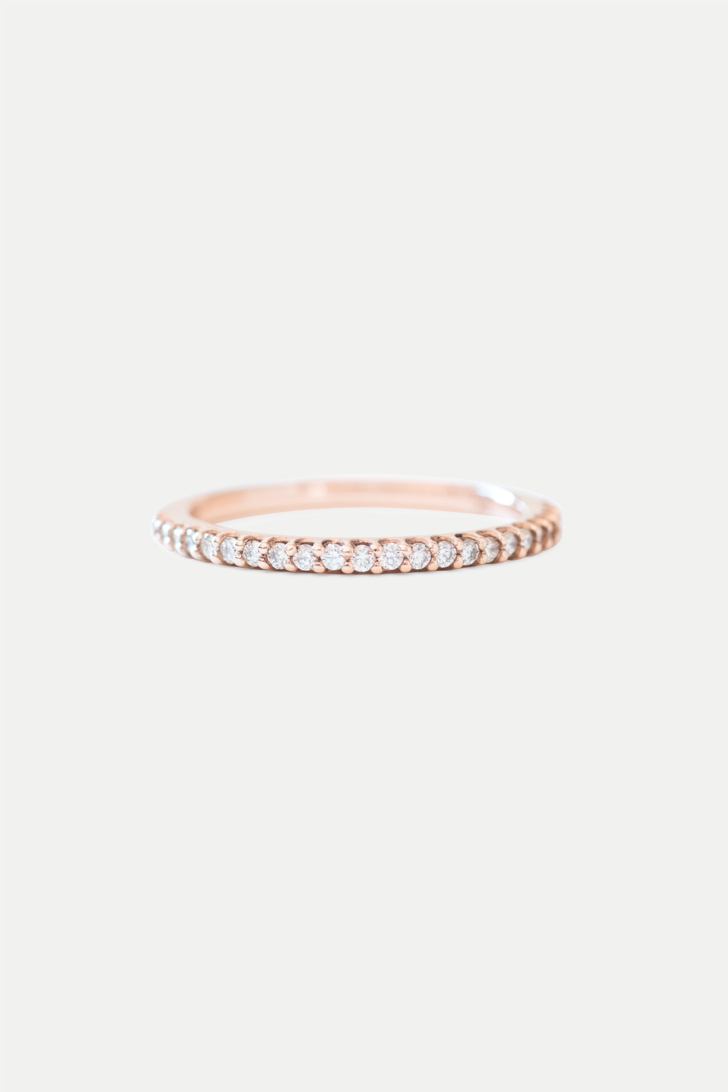 Dainty Half Eternity Diamond Ring