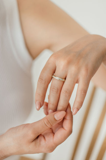 Channel Set Diamond Eternity Ring