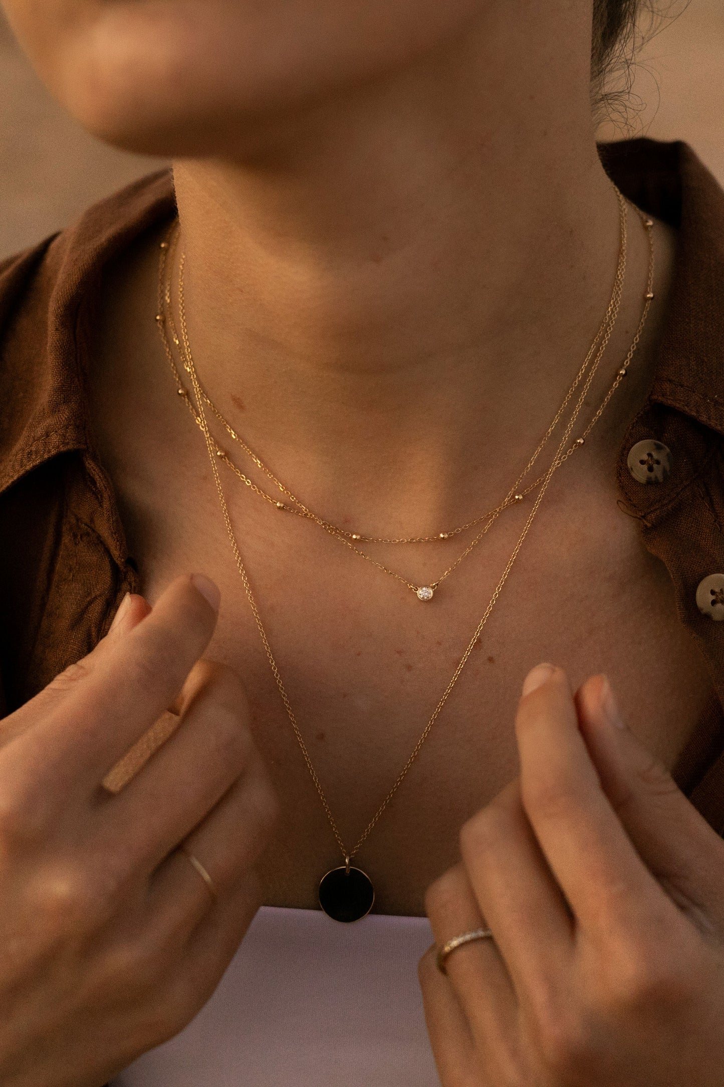 The Gold Dot Pendant