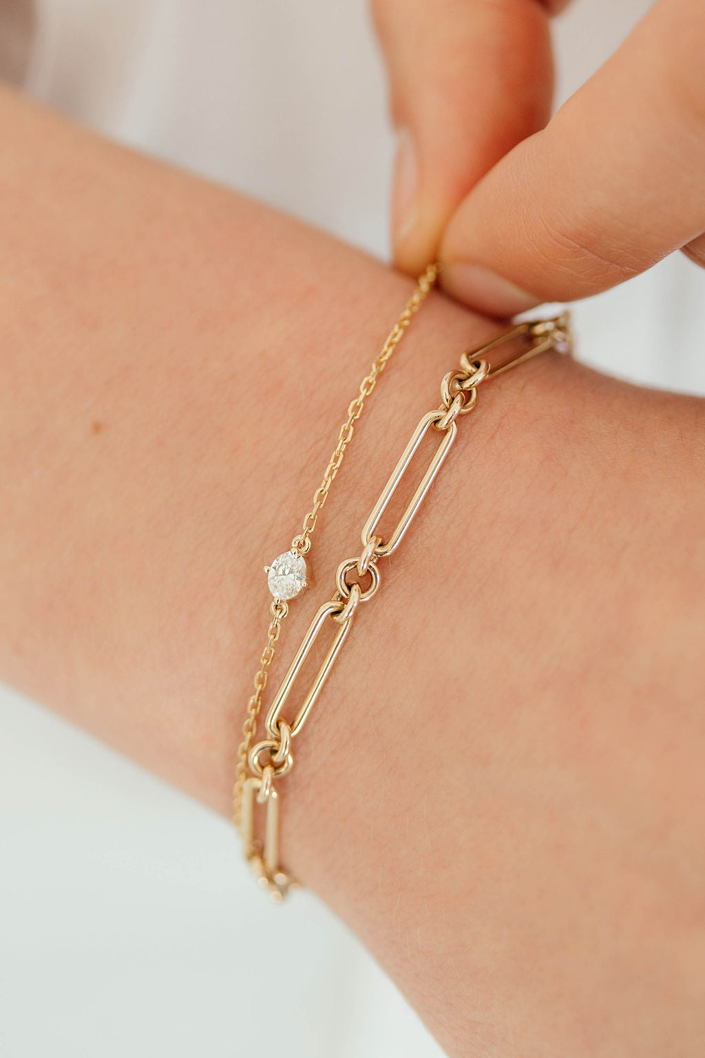 Oval Diamond Bracelet