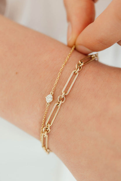 Oval Diamond Bracelet