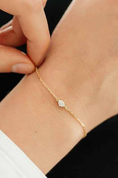 Oval Diamond Bracelet