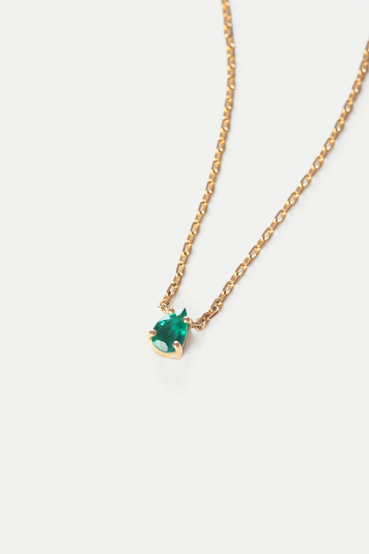 The Pear Emerald Necklace