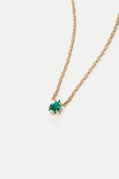 The Pear Emerald Necklace