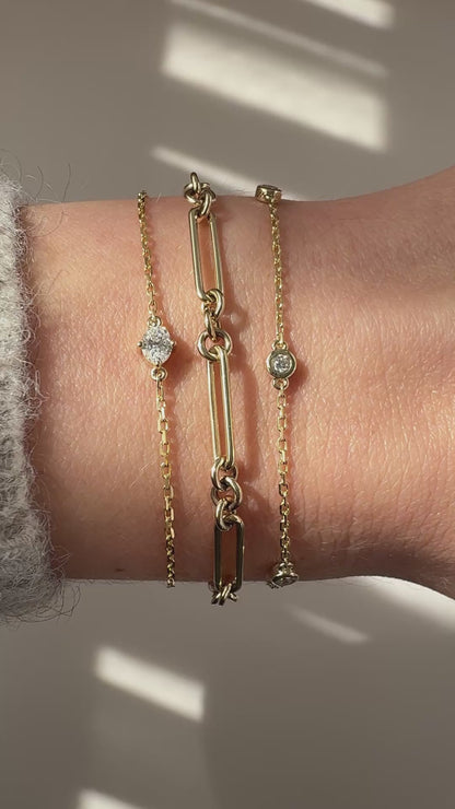 Tube Set 3 Diamond Bracelet