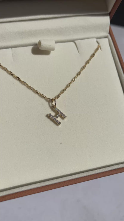 Diamond Letter Pendant