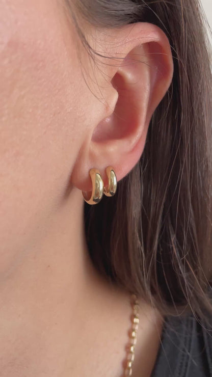 Thin Everyday Gold Huggies