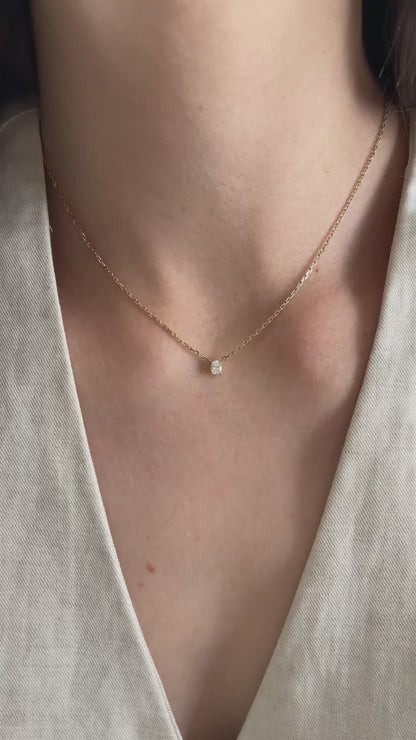 The Oval Diamond Necklace