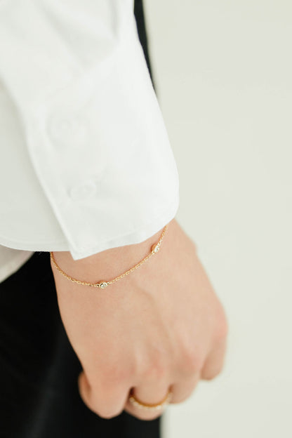 Tube Set 3 Diamond Bracelet