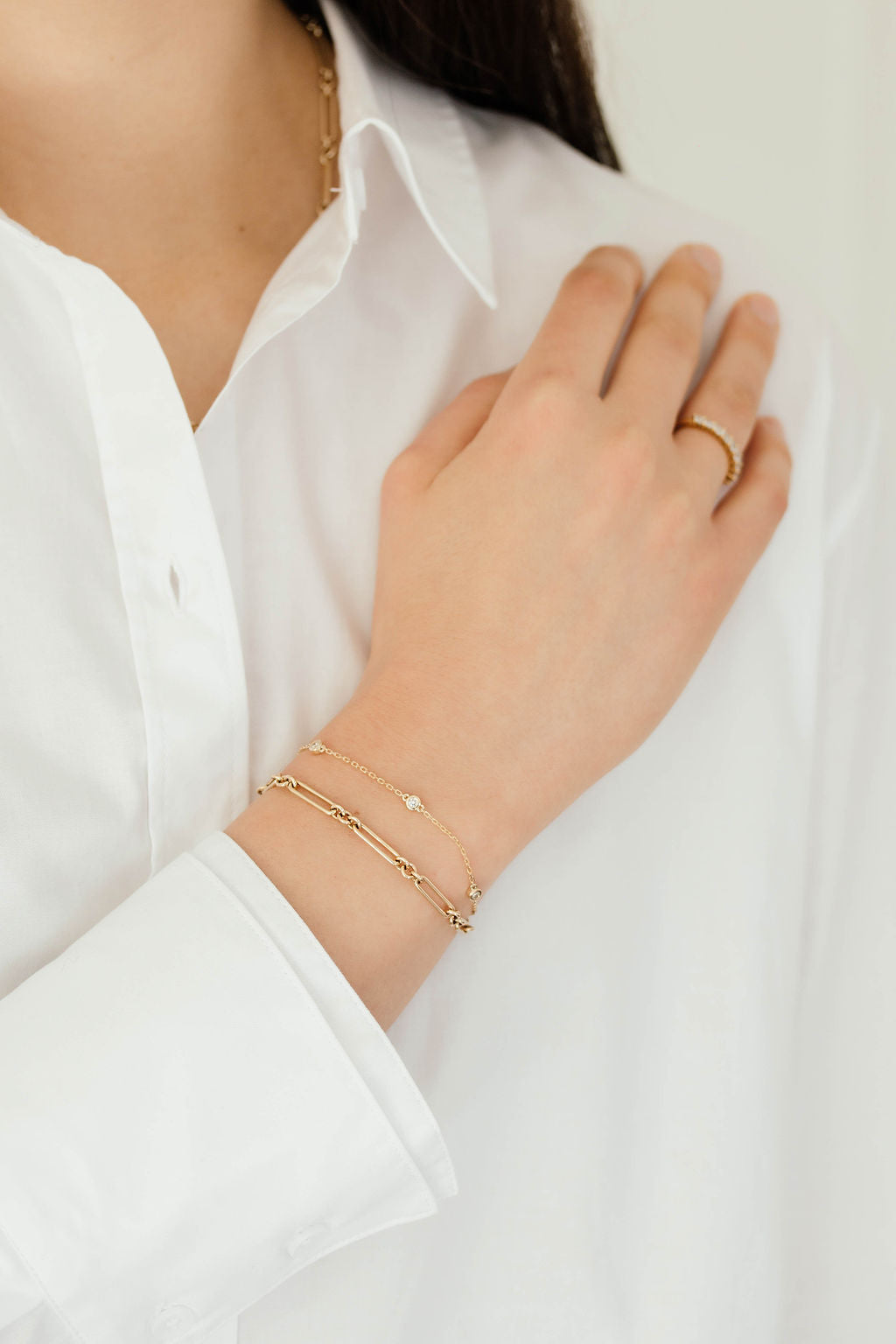Tube Set 3 Diamond Bracelet