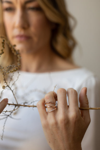 Dainty Diamond Cluster Ring