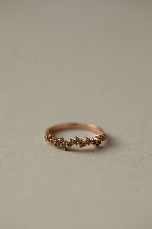 Dainty Diamond Cluster Ring