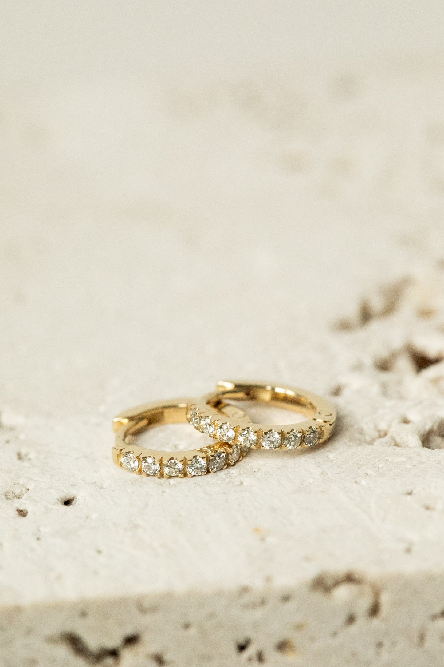 Dainty Diamond Huggies