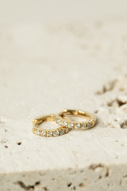 Dainty Diamond Huggies