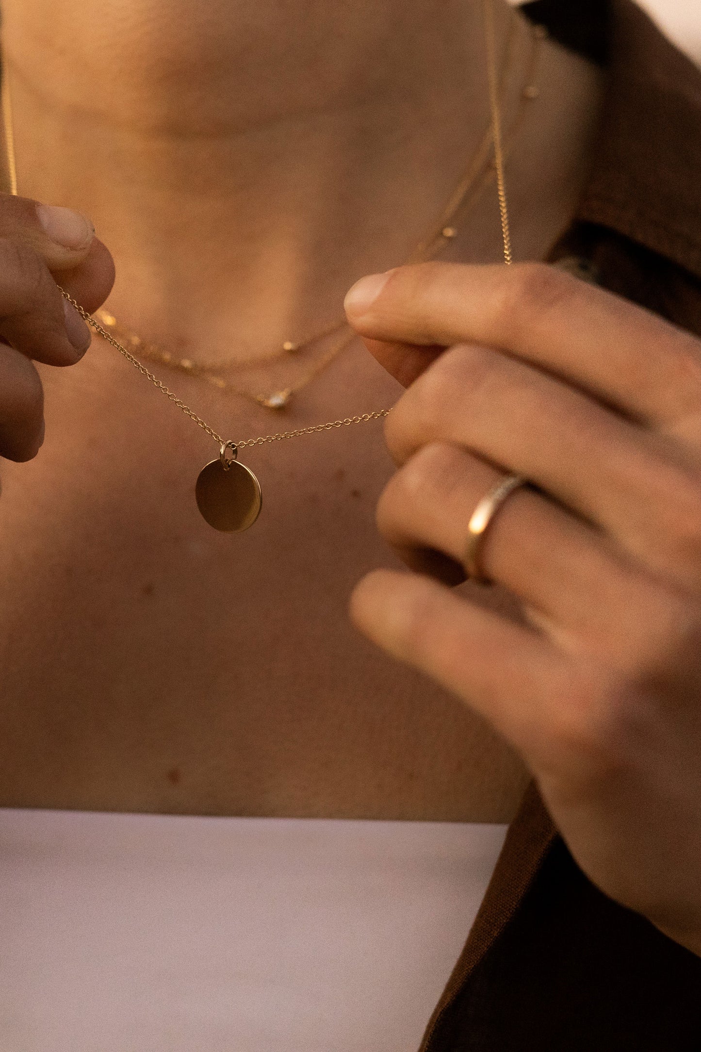 The Gold Dot Pendant